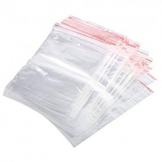 Bolsa zip de cierre transparente