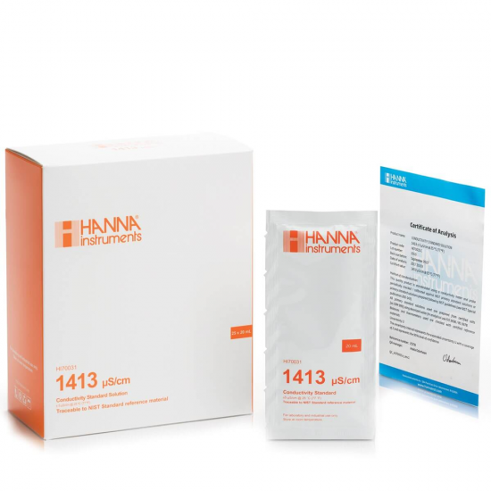 Líquido calibrador HANNA EC 1413us/cm
