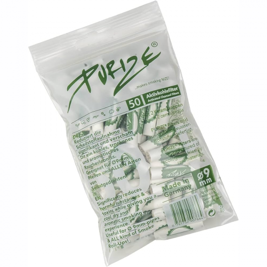 Filtros Carbón activo REGULAR 9mm - PURIZE 