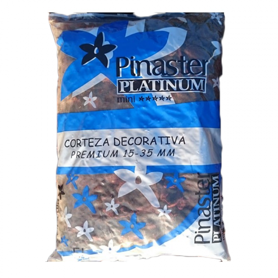 Corteza decorativa 10-25mm Platinum saco 5L Pinaster