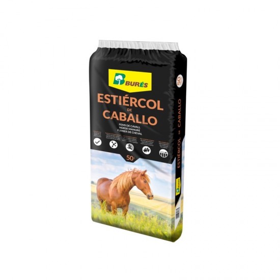 Fertilizante Estiercol de caballo saco 50L