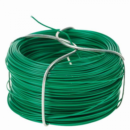 Alambre plastificado verde bobina